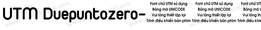 UTM Duepuntozero字体转换